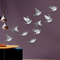 New Chinese style stereo simulation bird wall hanging TV background wall decoration creative living room porch wall decoration pendant
