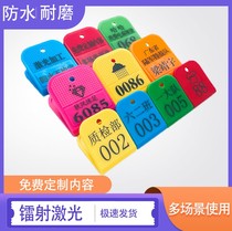 Custom Sauna Bathing Shoes Clip Clothing Name Clip Troop Name Clip Restaurant Drink Called Sign Foot Bath Hand Card Holder