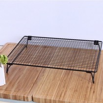 Cool mesh rack hollow black baking mesh cooling foldable cooling rack Non-stick cookies high temperature resistant healthy bread does not stick