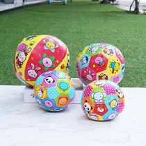 Japanese baby cartoon leather small football sponge ball baby hand catch ball outdoor kindergarten sports sandbag