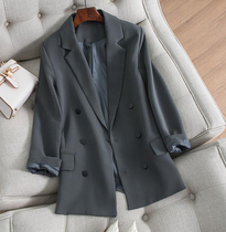 Korean top slim loose casual double-breasted ol small suit jacket spring new suit women coat tide