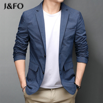 Mens casual suit 2021 spring and autumn new top Korean version of the trend slim mens casual western small suit jacket