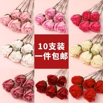 Simulated rose bouquet birthday cake decoration 520 Valentines Day red pink tulip plugin
