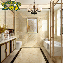 Light luxury with gold line floor tiles Gold silk glaze whole body marble tiles Living room floor tiles 800X800 villa new