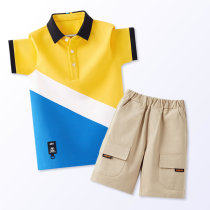 Boy suit for summer clothing 2022 new children Sport POLO shirt clothes boy casual CUHK child shorts childrens clothing