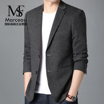  Mens casual suit 2021 spring and autumn new high-end trendy brand single west business middle-aged formal suit jacket men