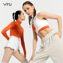 VFU CONNECTION series zippered sports underwear womens sports top fitness uniform jumpsuit jumpsuit running vest