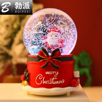 Childrens Day Creative Christmas Snowflake Music Box Music Box Crystal Ball Childrens Birthday Gift Christmas