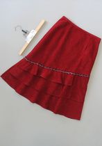 Supplement flower F21-600] counter brand new women's unkempt skirt pleated skirt 0 30KG