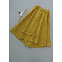 Usable bird P260-908] Counter brand linen womens tutu Pleated skirt 0 36KG