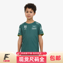 2021 new f1 racing suit Aston Martin Team childrens wear short sleeve T-shirt youth sports half sleeve