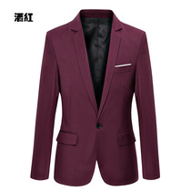 N-01 British small suit pattern mens autumn Korean version of the trend youth jacket slim suit clothing cropping map