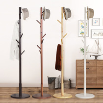 Coat rack Floor Solid Wood Assembly Bedroom Living Room Modern Creative Simple Household Single Rod Hanger Clothes Shelf