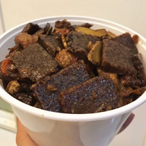 Southern Fujian ancient morning flavor Quanzhou specialty snacks hot pot pig blood rice cake ginger burst pig material kuai 400 grams 2