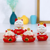 Wealth cat ornaments creative gifts home decoration living room shop opening fortune cat office desktop furnishings