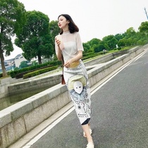 2021 New Korean dress female summer skirt fairy Super Xiansen series thin temperament long skirt two-piece spring dress