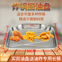 Electric fryer Gas stove General commercial oil return pan Oil filter pan Chicken steak burger Stainless steel drip plate display plate