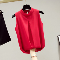 Tide brand slim slim belly cover short-sleeved top 2021 summer new temperament off-the-shoulder thin sleeveless t-shirt womens clothing