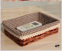 Dirty clothes bucket pastoral willow weaving fruit basket oval-shaped basket fruit basket rattan basket