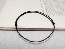 Minimalist Cotton Japanese Wax Rope Black Hand Rope Rope One Line Adjustable Joker Couple Student Bracelet