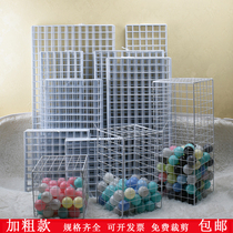 Wire mesh mesh white thick lattice mesh frame photo wall rack jewelry display stand kindergarten wall
