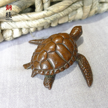 Su Gong solid copper Japanese-style copper insect papermaking Wenzhen town ruler turtle sea turtle tea pet tea play decoration factory price