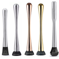 Bar gathering imported wine set mojiti mashing stick flat head mashing stick Waist mashing stick thorn head mashing stick Mashing stick