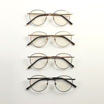 Old channel resource foundry out anti-blue round frame optical glasses flat frame neutral Universal