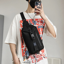 Tidal Chest Bag Men Skew Satchel Casual Student Sport Small Backpack Single Shoulder Bag Summer-Chains Chains Chains Chains bag mens bag