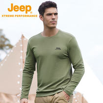 jeep jeep 2021 Autumn Winter New sweater men quick-dry long sleeve T-shirt cotton warm top base shirt tide