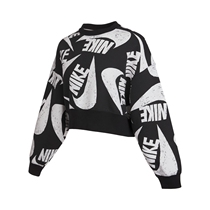 Nike Nike 2021 new womens sports and leisure warm round neck sweater knitted pullover DB3856-010