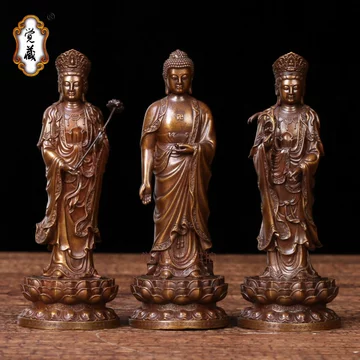 京铜西方三圣佛像-京铜西方三圣佛像促销价格、京铜西方三圣佛像品牌- 淘宝