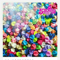 Folded paper stars Luminous printed pearlescent paper stars finished product Handmade folding Valentines Day Birthday gift