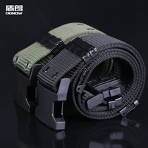 American s belt camouflage clothing outer belt tooling belt tactical weaving belt Security wide belt buckle