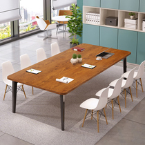 Conference table Simple modern workbench Conference room table and chair combination Negotiation long table Reception office long table