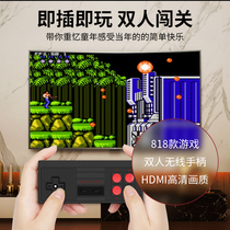 HD home 4K TV game console wireless double childhood nostalgic gamepad small portable mini classic hdmi red and white machine vintage Super Mary 8090 after fc Contra