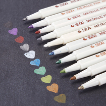 Stasta 10 color metal color paint pen marker photo graffiti pen DIY photo album color pen
