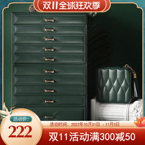 Deshilong large-capacity jewelry box storage box hand jewelry ring earrings necklace storage box European high-end luxury