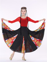 Uighur dance dress Xinjiang dance skirt big half body Xinjiang dance dress children Xinjiang dance skirt