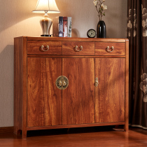 Door shoe cabinet multifunctional solid wood economical large-capacity porch partition new Chinese shoe cabinet simple ultra-thin living room