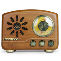 Solid Wood vintage radio retro nostalgic portable rechargeable elderly elderly small Bluetooth audio player
