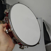 Professional flagship store self-tuning red hand tambourine Orff percussion instrument abs metal material