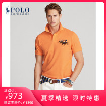 Ralph Lauren Ralph Lauren mens Spring 2021 custom slim three ponies Polo shirt RL13146