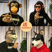 cos fish head set cute to blame horse head animal mask cow orangutan hashoch dog frog funny performance props