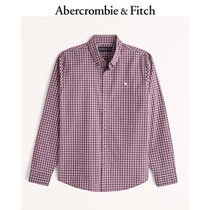 Abercrombie & Fitch Men Autumn Double Slim Poplin Shirt 311113-1 AF