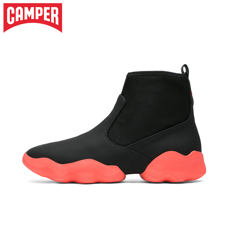 Camper Walkers Dub Fashion Cowhide Fashion Hosiery Boots Individual Sports Leisure Flat-soled Shoes