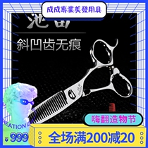Ikeda hair scissors Hair stylist special female hair incognito tooth scissors 10%~25%to the amount of hair thin scissors