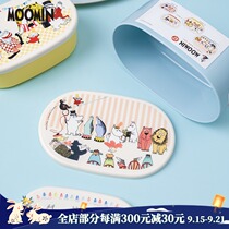 Japan imported moomin fresh-keeping bento box set microwave oven refrigerator with lid multi-capacity heating