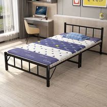 New folding bed home single 1 2m nap office portable multifunctional adult children double cool bed