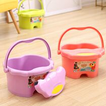 Childrens foot bucket baby small child winter double simple cute winter bath can carry foot bath